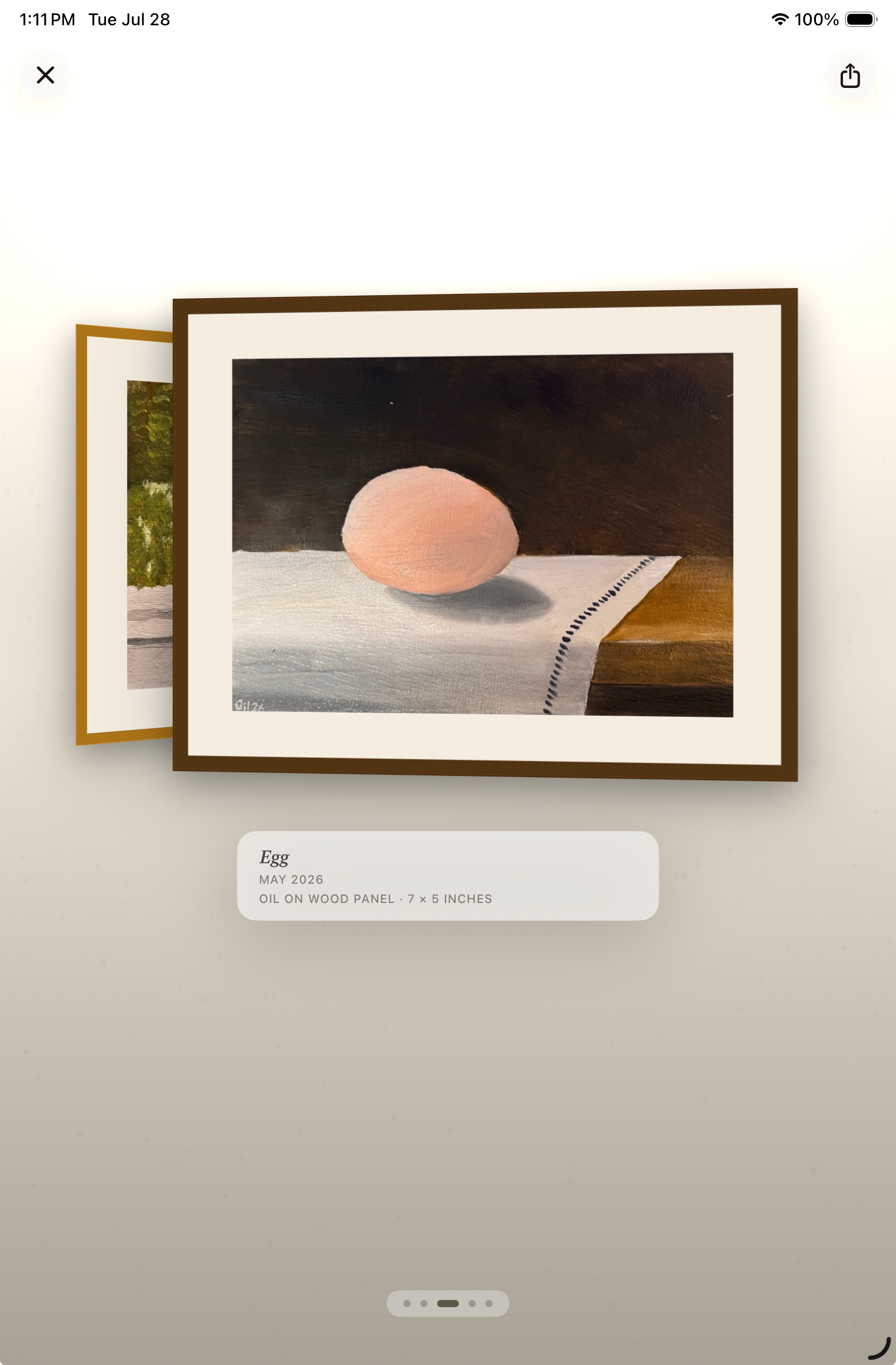 Gallery of finished artwork